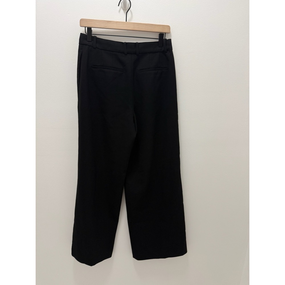 Babaton Decade Black Wide Leg Dress Pants High Waisted Trousers Size 8 Office - Picture 6 of 11